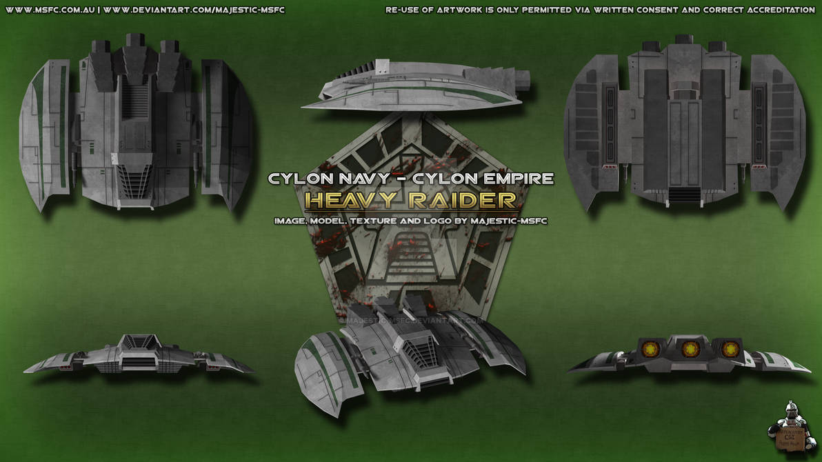 Cylon Heavy Raider by Majestic-MSFC on DeviantArt