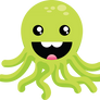 Cute Green Octopus