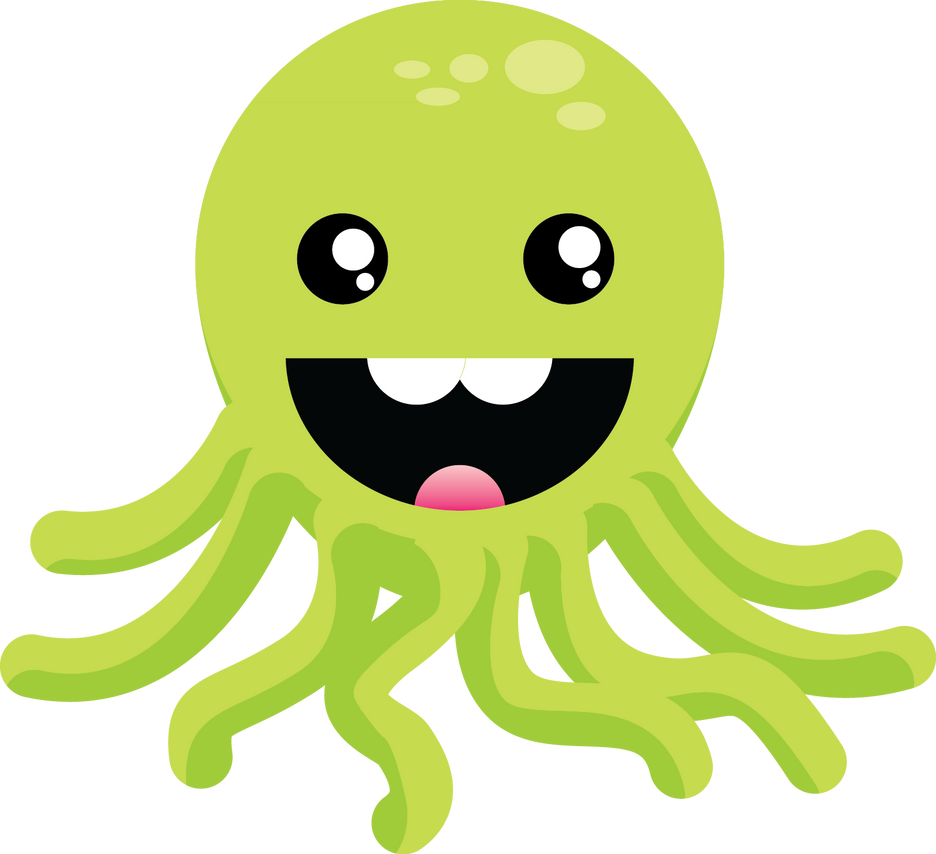 Cute Green Octopus By Nameisraj On Deviantart