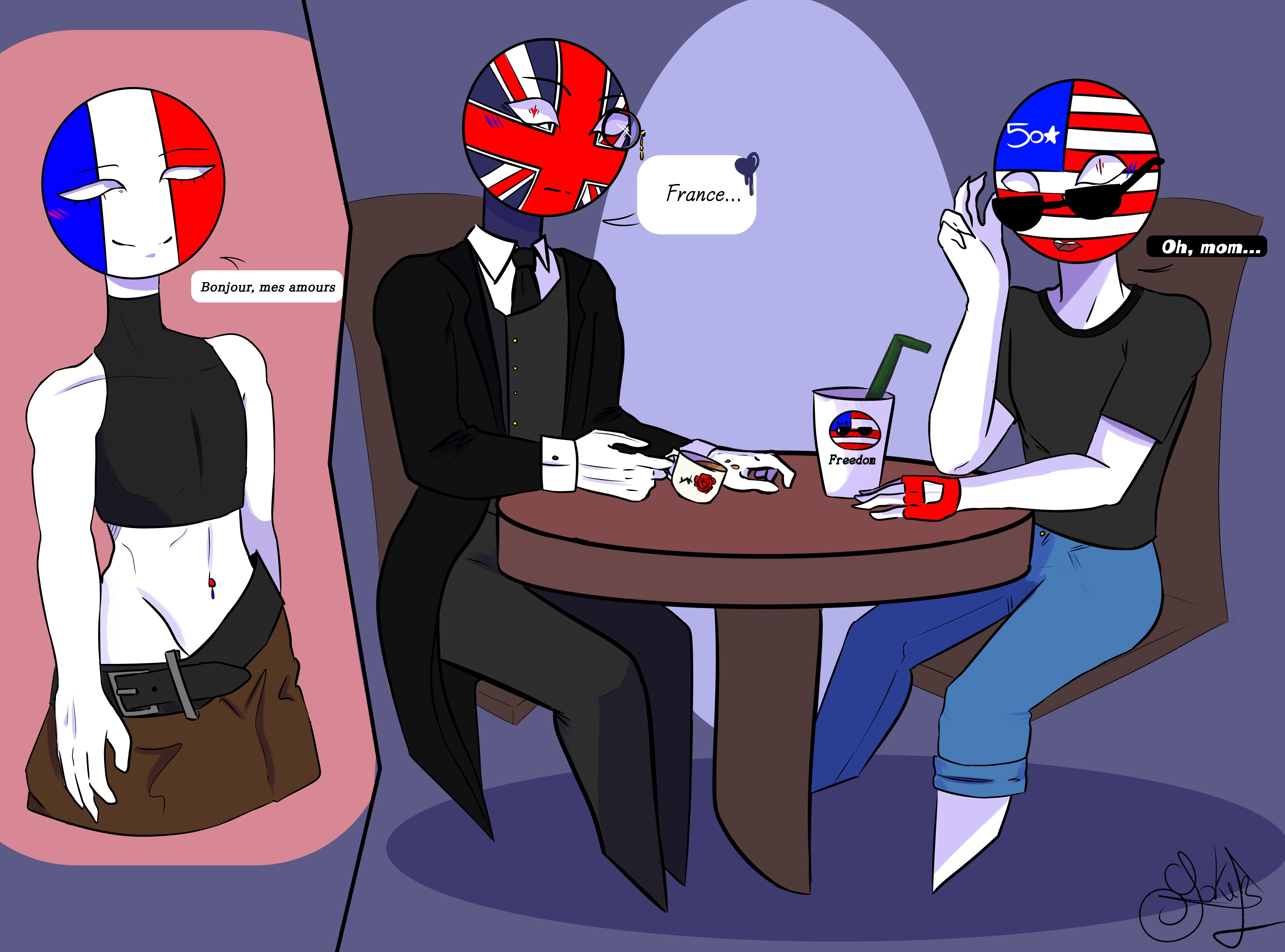 France England And U S Together Countryhumans By Masuritasumeiko On france-england-and-u-s-together-countryhumans-by-masuritasumeiko-on