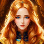 The Golden Hair Lady Princess