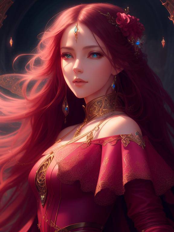 Magic Princess Red The Red Hair Fantasy Princess by journey18 on DeviantArt