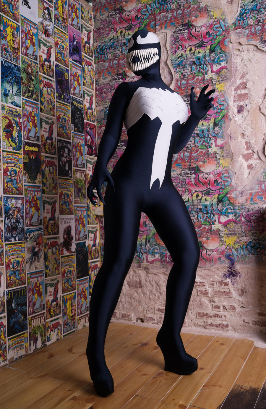 Black Cat Symbiote Body Paint by mcroft07 on DeviantArt