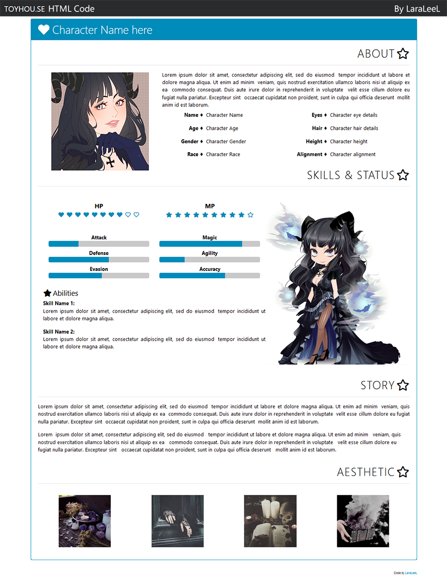ToyHouse Character Page Code 3 by LaraLeeL on DeviantArt ToyHouse Character Page Code 3 by LaraLeeL on DeviantArt