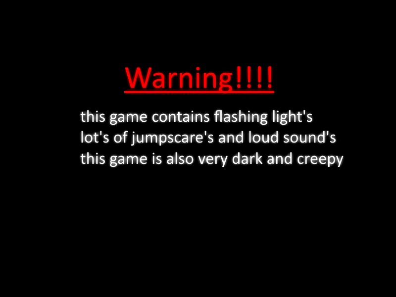 Warning screen by SPIDERMANKILLERGAMES on DeviantArt