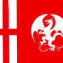 English Dragon Flag by Steve Davis