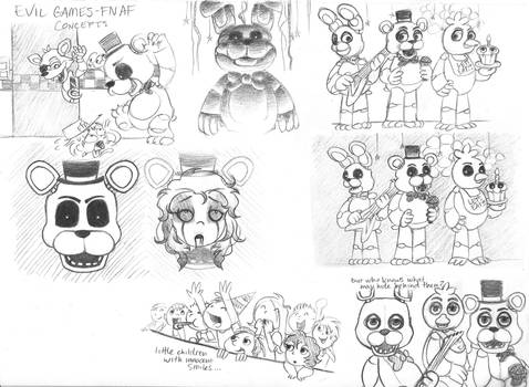 FNAF - Evil Games - Concepts