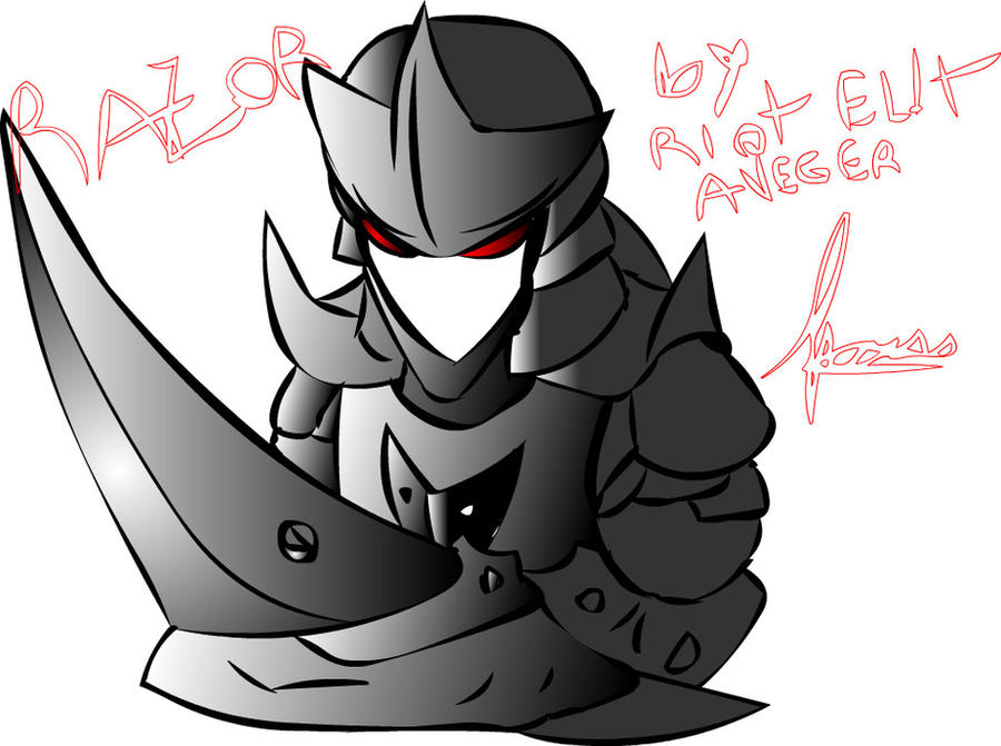 Cartoon Razor Rng Razor by EliteRiotAvenger on DeviantArt