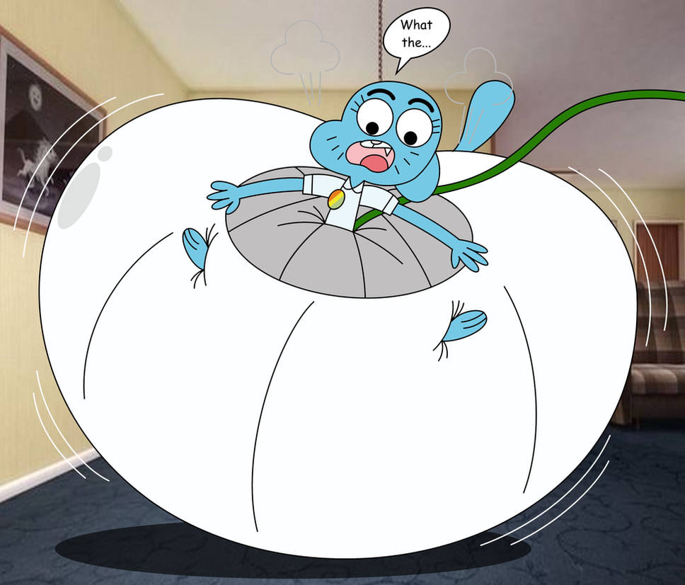 Frozen Inflation Deviantart Commission-Nicole's Inflated Pants by Ga-bi17 on DeviantArt