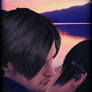 Ada and Leon kiss