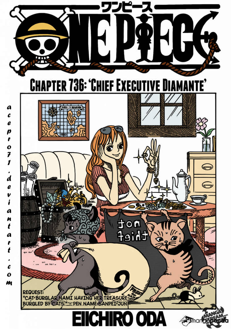 one piece chapter 736 cover by acepro71 on DeviantArt
