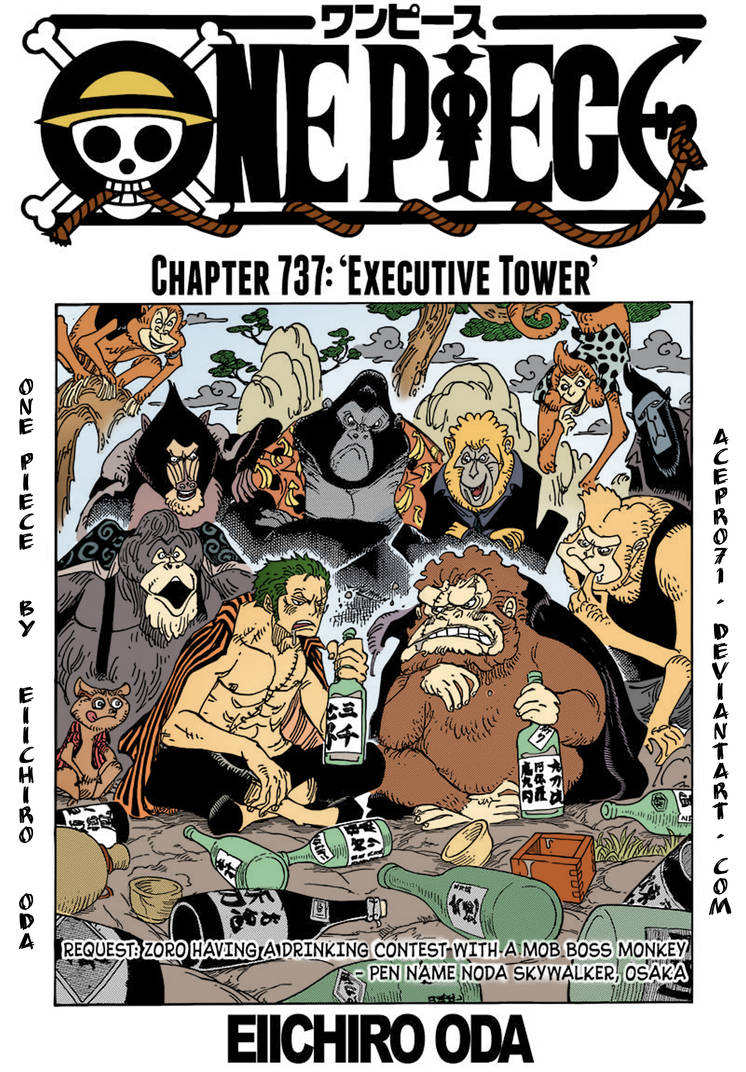 One Piece Chapter 737 Cover By Acepro71 On Deviantart