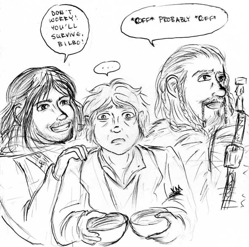 Kili, Bilbo and Fili