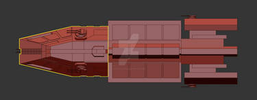 Sabine-Class Modular Frigate WIP by Karak Art