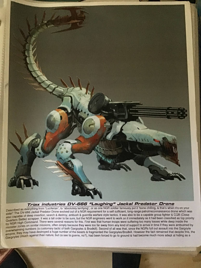 Triax Predator Rifts Triax DV-666 Jackal Predator Drone Fanmade Rules 1 by JeanLucCaptain on ...