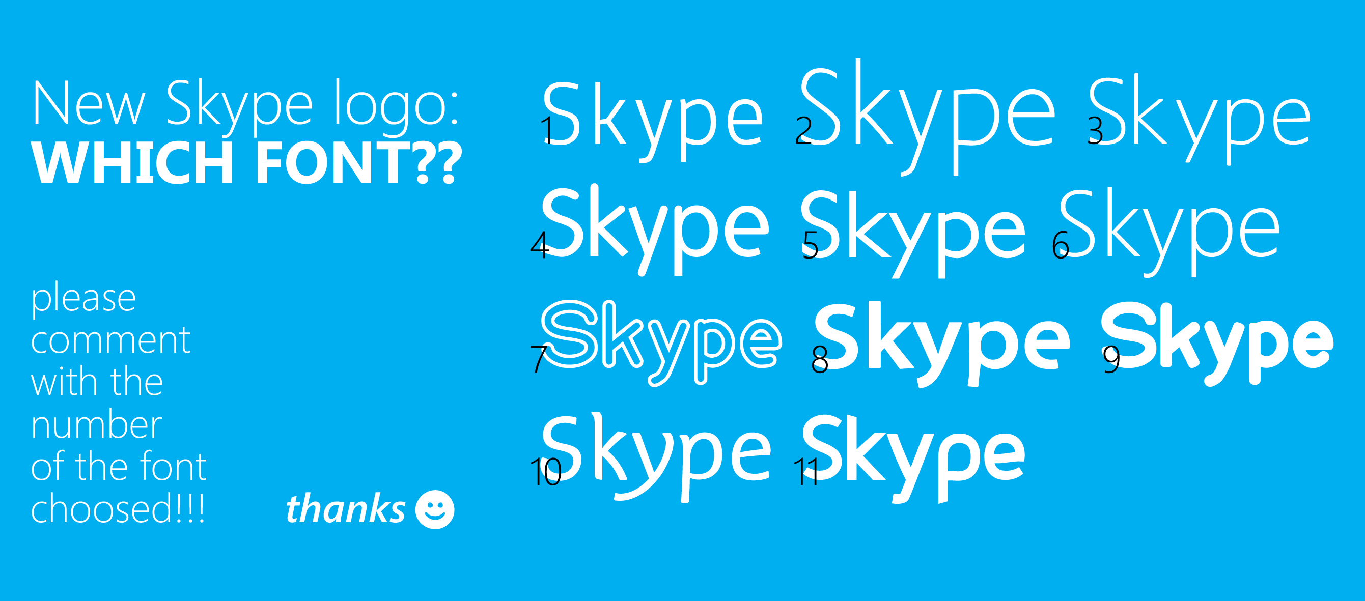 New Skype Logo: Which font?