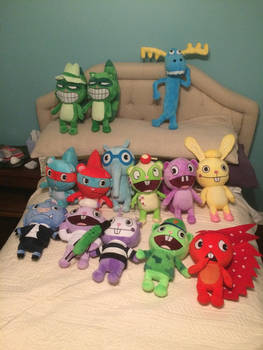 all my happy tree plushies