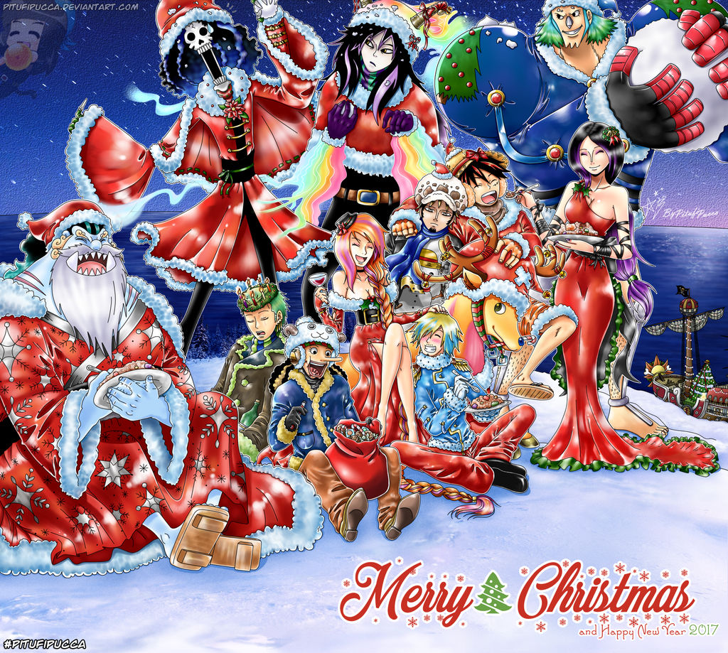 One Piece - Merry Christmas 2012 by SergiART on DeviantArt