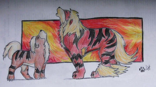 Arcanine and Growlithe