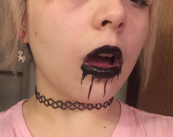 black melting/drooling idk lips #2