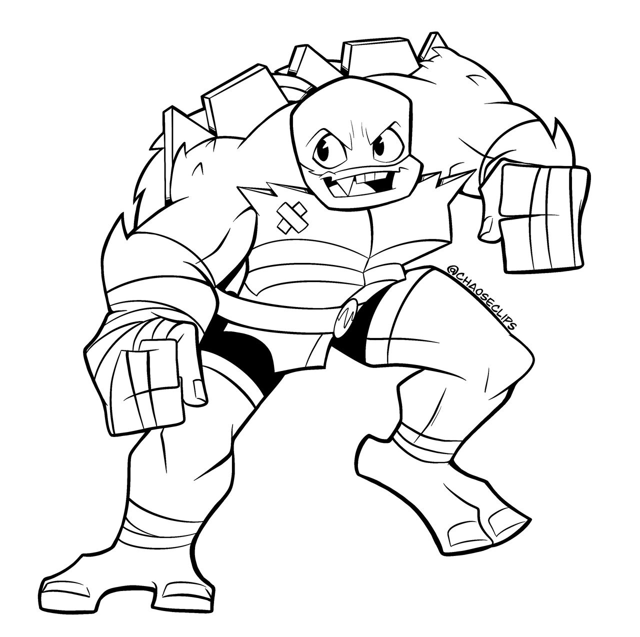 Raph Coloring Page! by ChaosEclips on DeviantArt