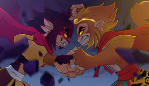 Wukong vs Macaque -scene redraw #2