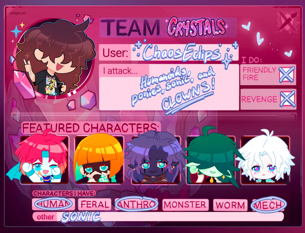 Team Crystals! by ChaosEclips on DeviantArt