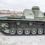 SU-76i - the average mass Soviet self-propelled ar