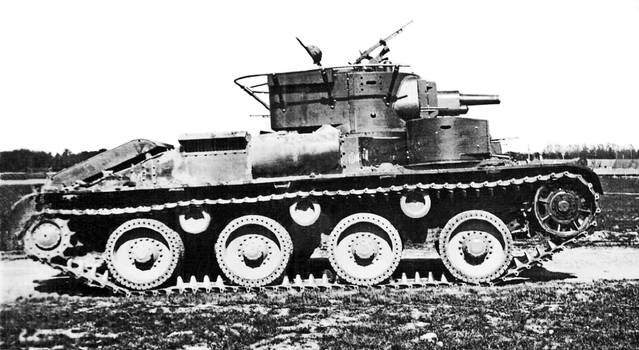 T-29 - Soviet pilot middle wheel-track tank of the