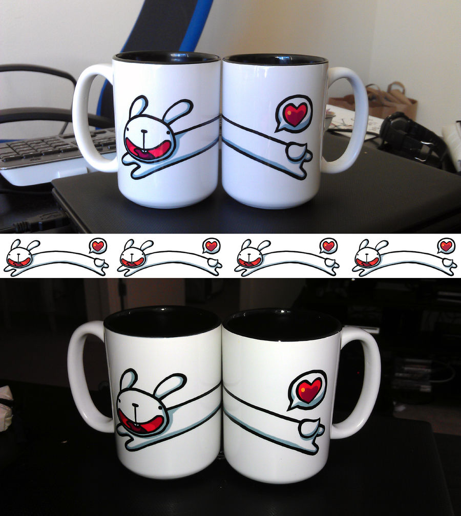 Long Bunny Leap Mug