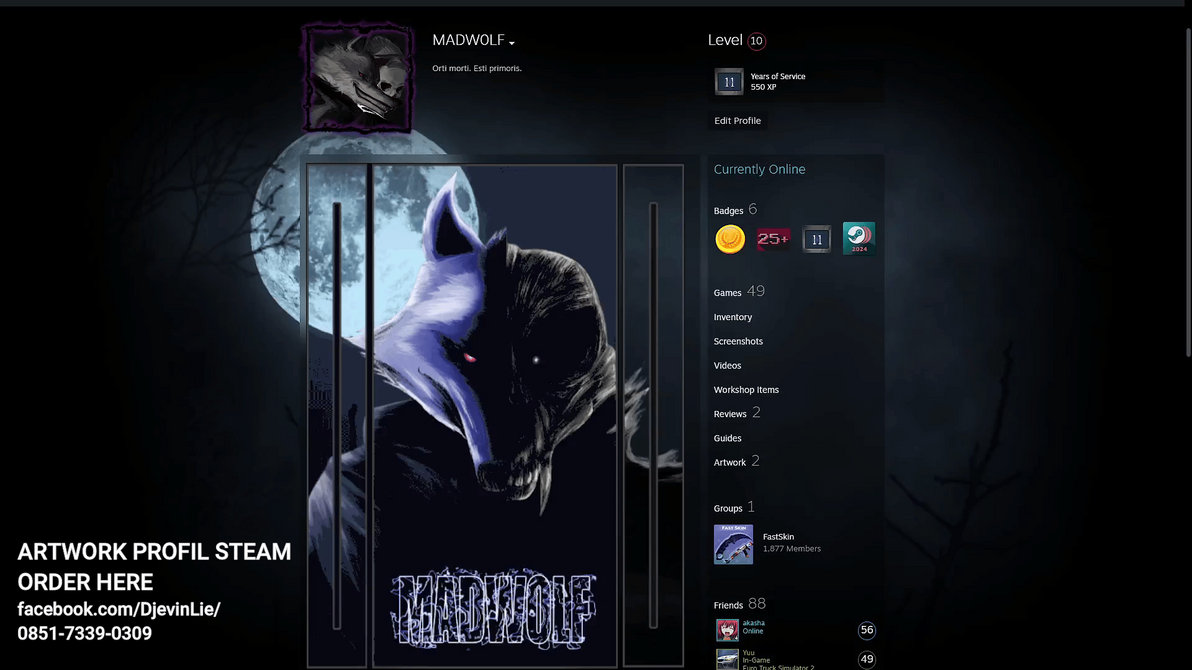 Artwork Steam Design Profil by DJEVINLIE on DeviantArt