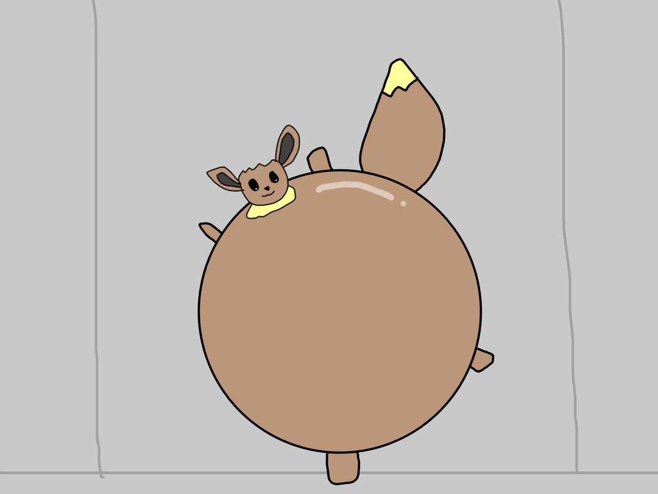 Eevee Inflation Eevee Inflation by LeonardNoodleCat on DeviantArt