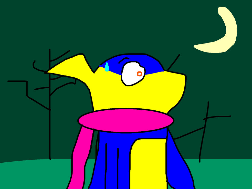 Scared Ninja Greninja scared Haunted Forest by BlueyLeonard2K7 on DeviantArt