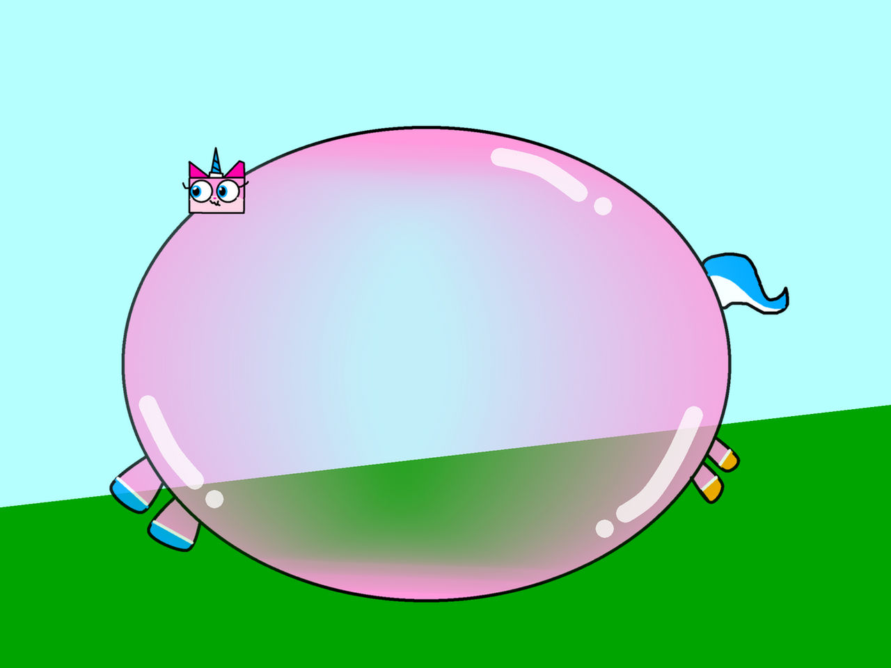 Sanrio Inflation Unikitty Inflation by LeonardNoodleCat on DeviantArt