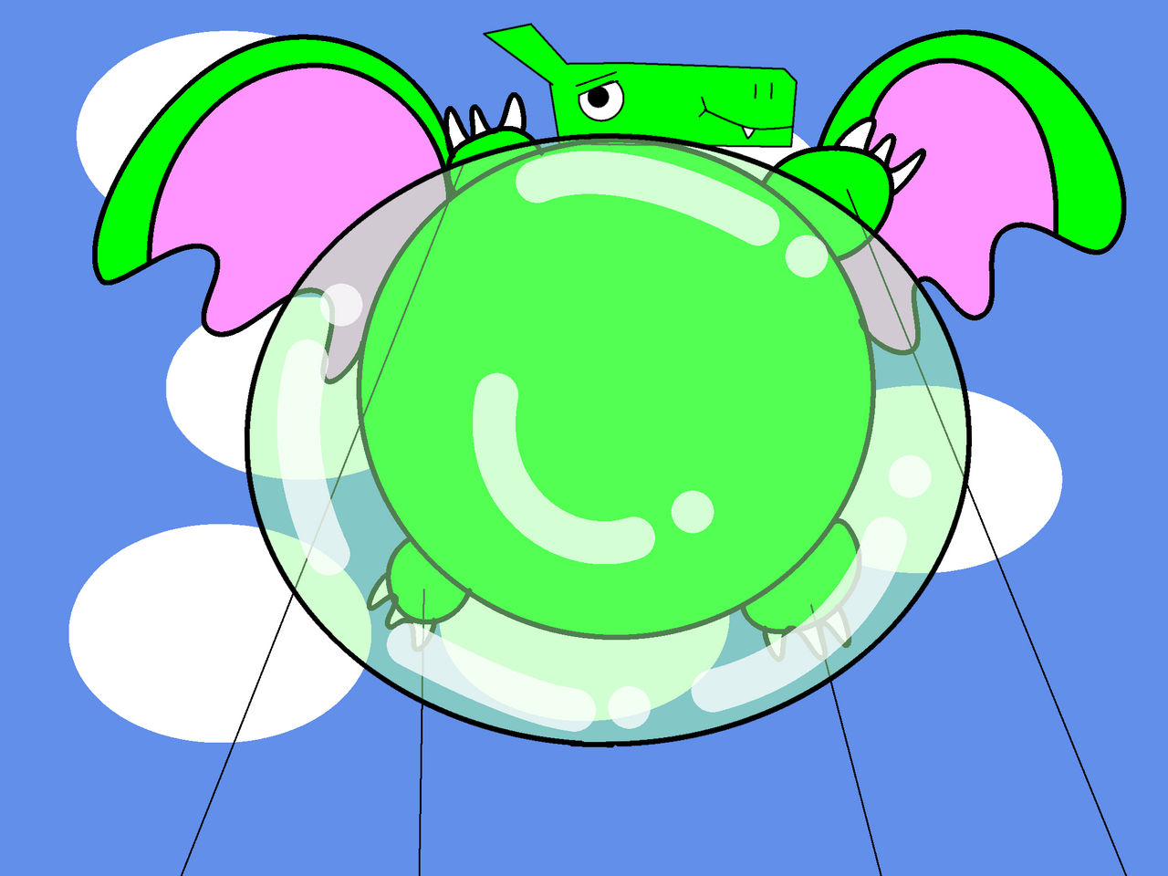 Yoshizard bubble inflation by LeonardNoodleCat on DeviantArt