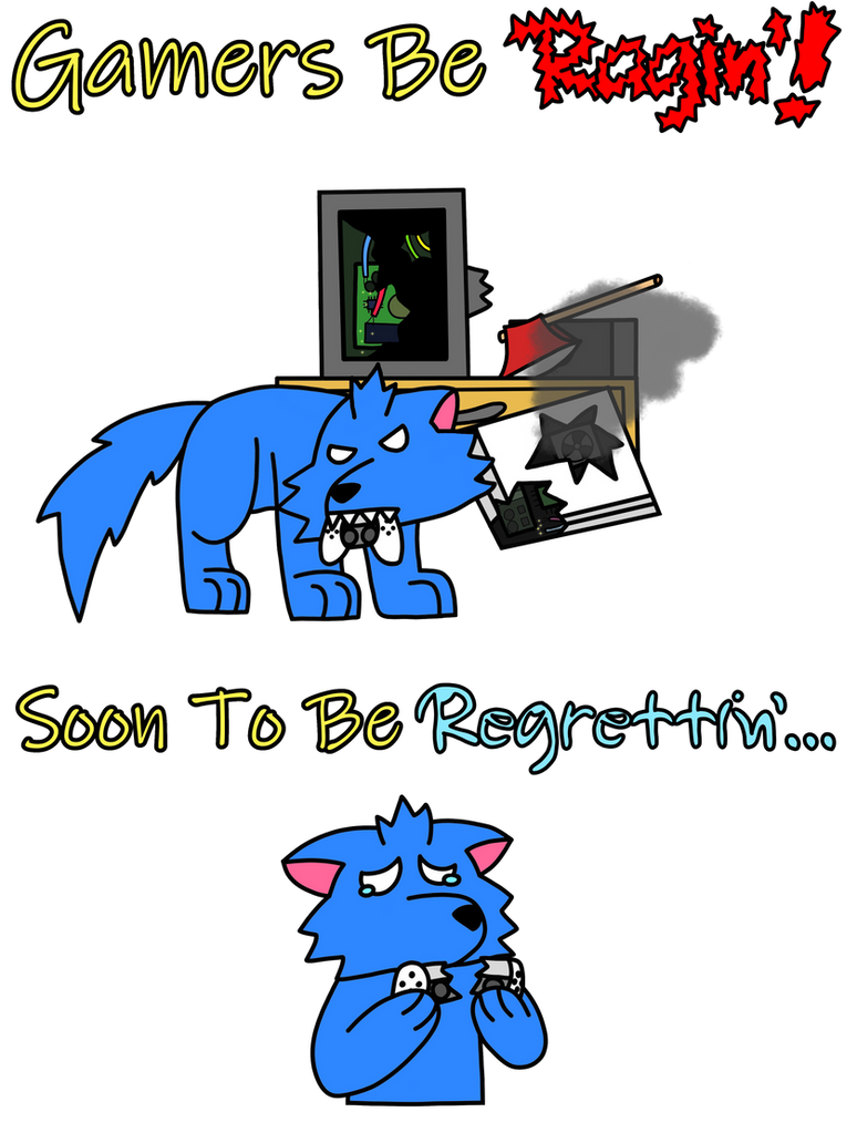 Gamer Desk Rage Gamer Rage! by ClaireVlcek on DeviantArt