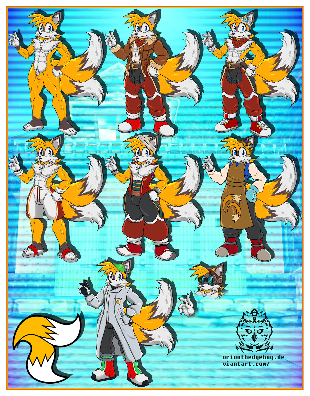 Tails Inventor Miles 'Tails' Prower (My style) by OrionTHedgehog on DeviantArt
