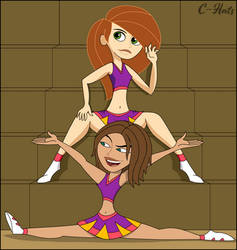 Kim Possible and Bonnie Rockwaller Cheerleading