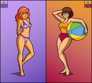Daphne and Velma in Swimsuits
