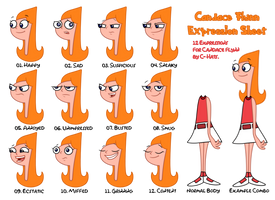 Candace Flynn - Expression Sheet