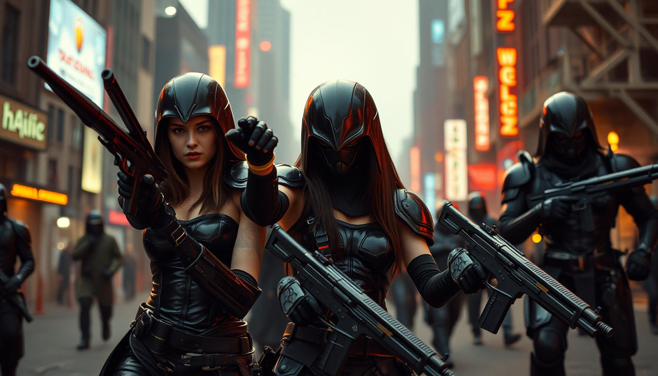 Goth Ufc Goth warrior girls fight evil soldiers.. by BillyRocker4 on DeviantArt