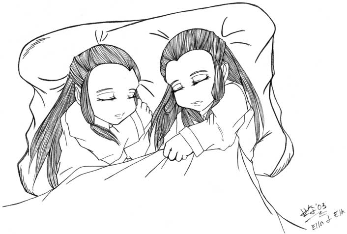 Elladan and Elrohir Naptime