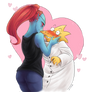 Undyne x Alphys - Happy Valentines day!