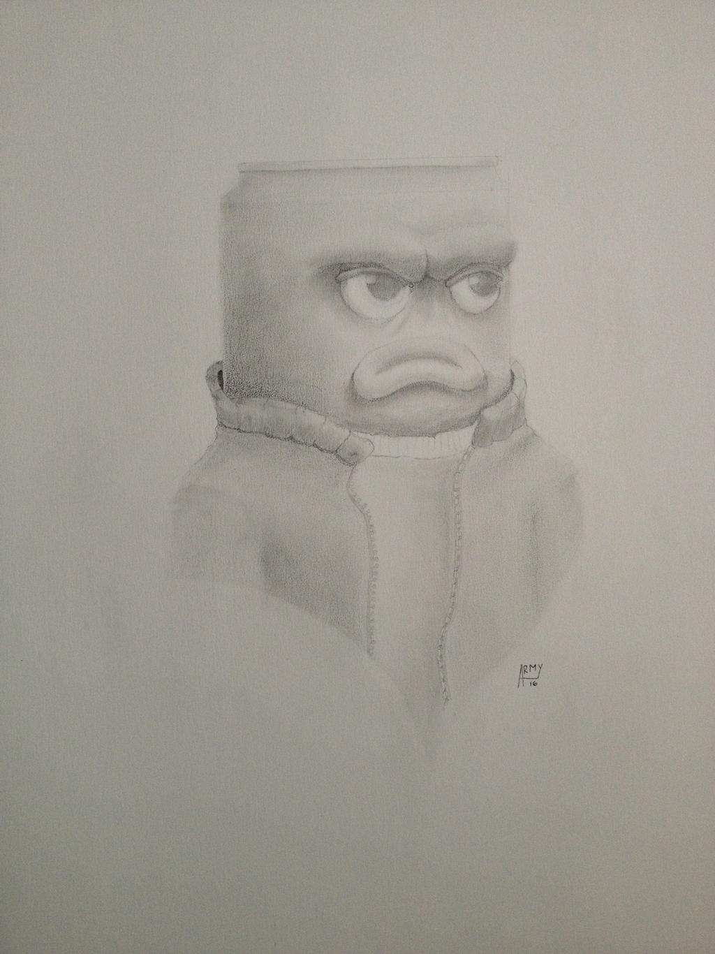 Mr Redd pencil portrait