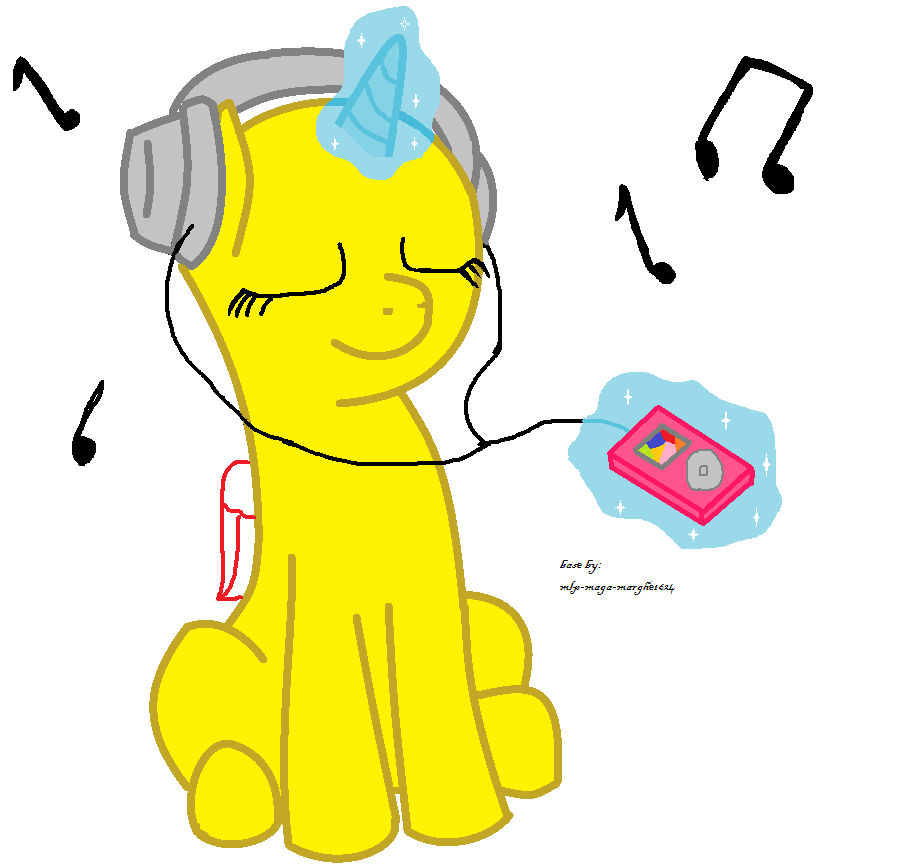 Mlp listen music Base by honeyheartbases on DeviantArt