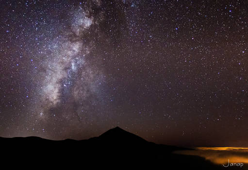 Milky way over Teide