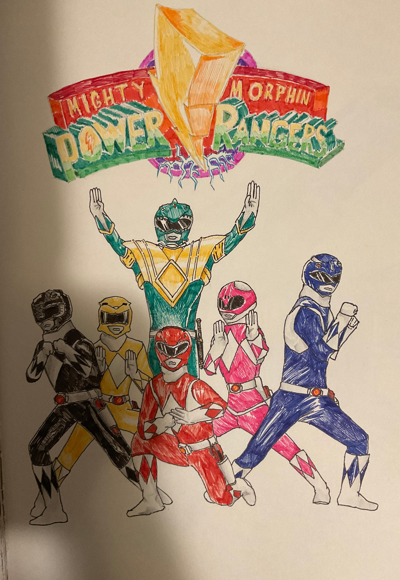 Mewing Power Rangers The Mighty morphin Power Rangers by Solarhands6969 on DeviantArt