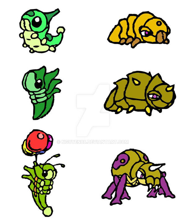 Inseect Fakemon Fakemon - Bugs Colored by nguyen88 on DeviantArt