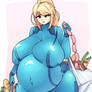 Mom Samus needs to eat a lot