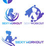 Workout girl (logo design samples)